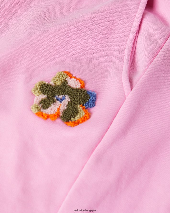 être Ted Baker femmes nicolez jogger en jersey avec fleur rose FR8J42446 vêtements