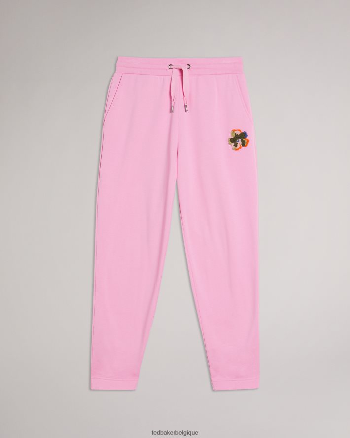 être Ted Baker femmes nicolez jogger en jersey avec fleur rose FR8J42446 vêtements