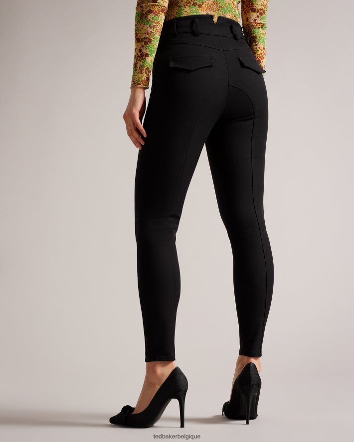 être Ted Baker femmes pantalon à empiècements tesia noir FR8J42431 vêtements