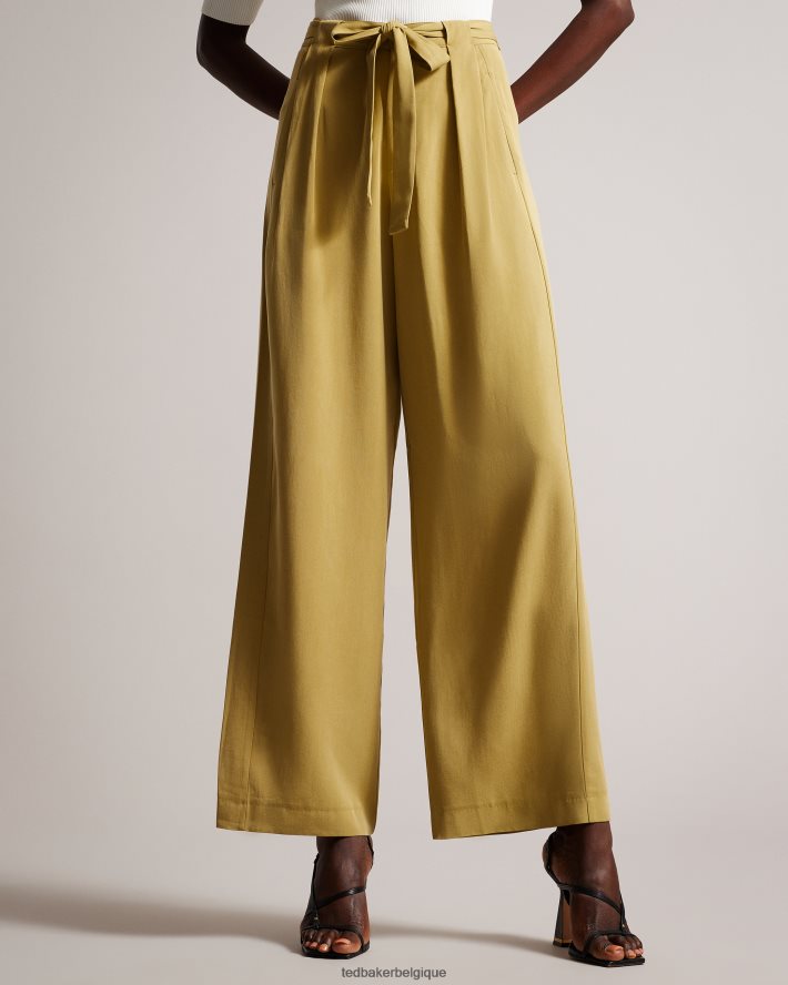être Ted Baker femmes pantalon large jemila kaki FR8J42291 vêtements