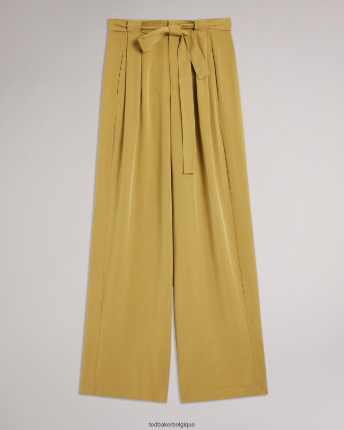 être Ted Baker femmes pantalon large jemila kaki FR8J42291 vêtements