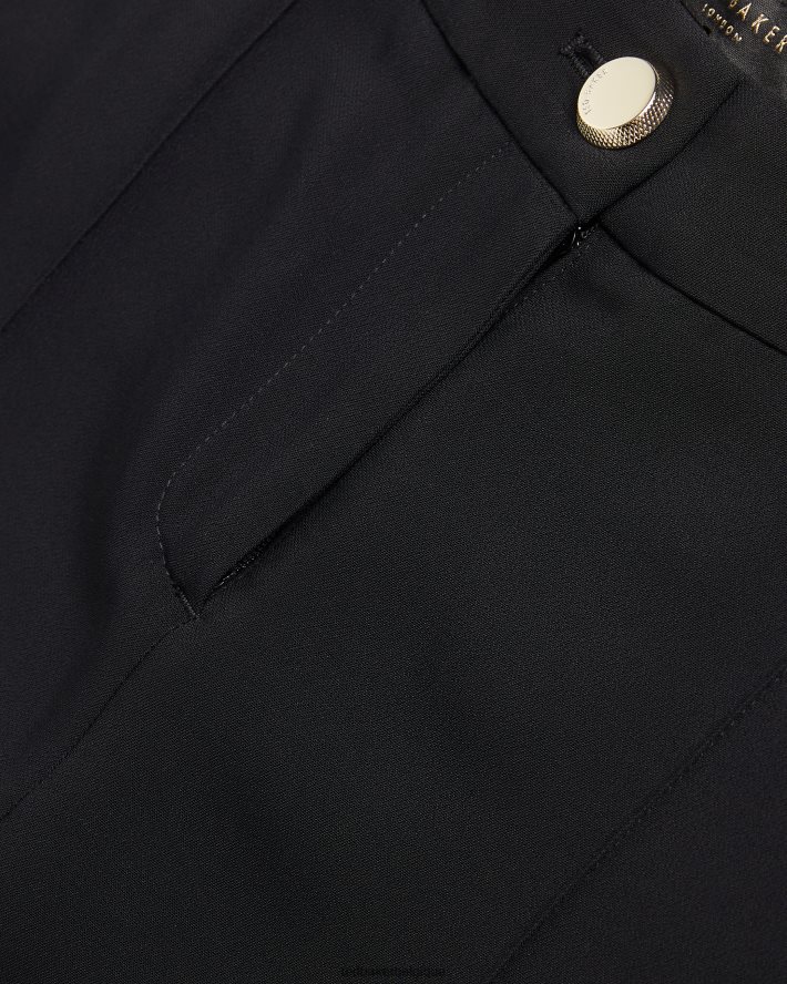 être Ted Baker femmes raeet pantalon droit à la cheville noir FR8J42434 vêtements