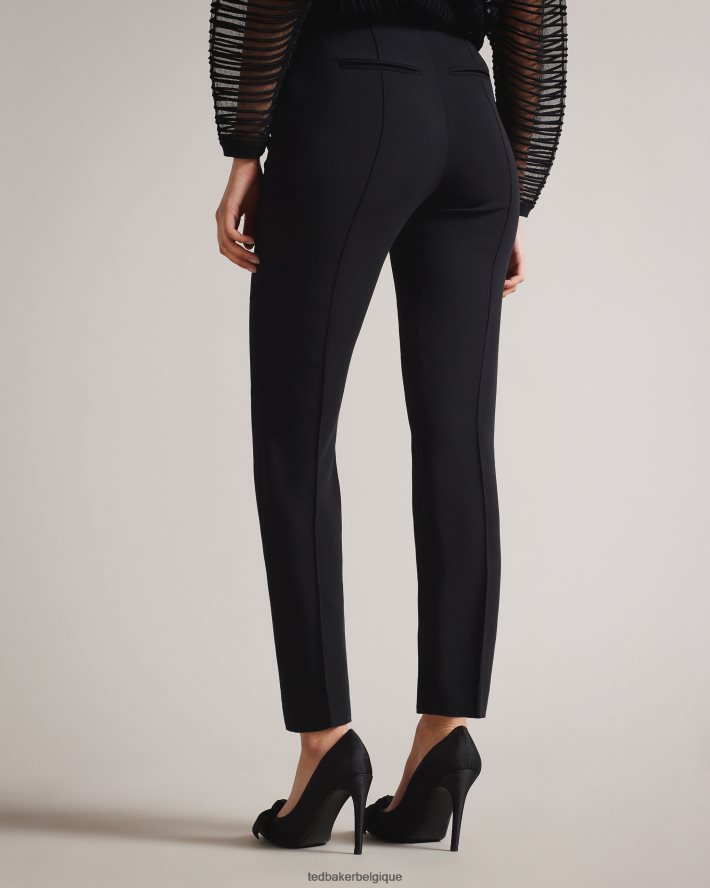 être Ted Baker femmes raeet pantalon droit à la cheville noir FR8J42434 vêtements