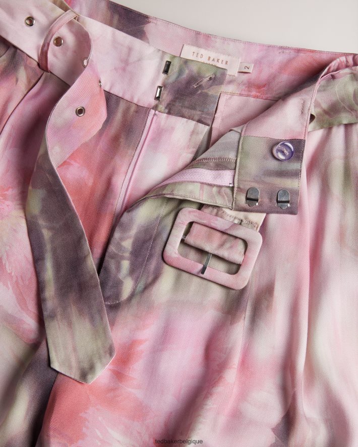 être Ted Baker femmes ayaaz - short ajusté imprimé corail FR8J42222 vêtements