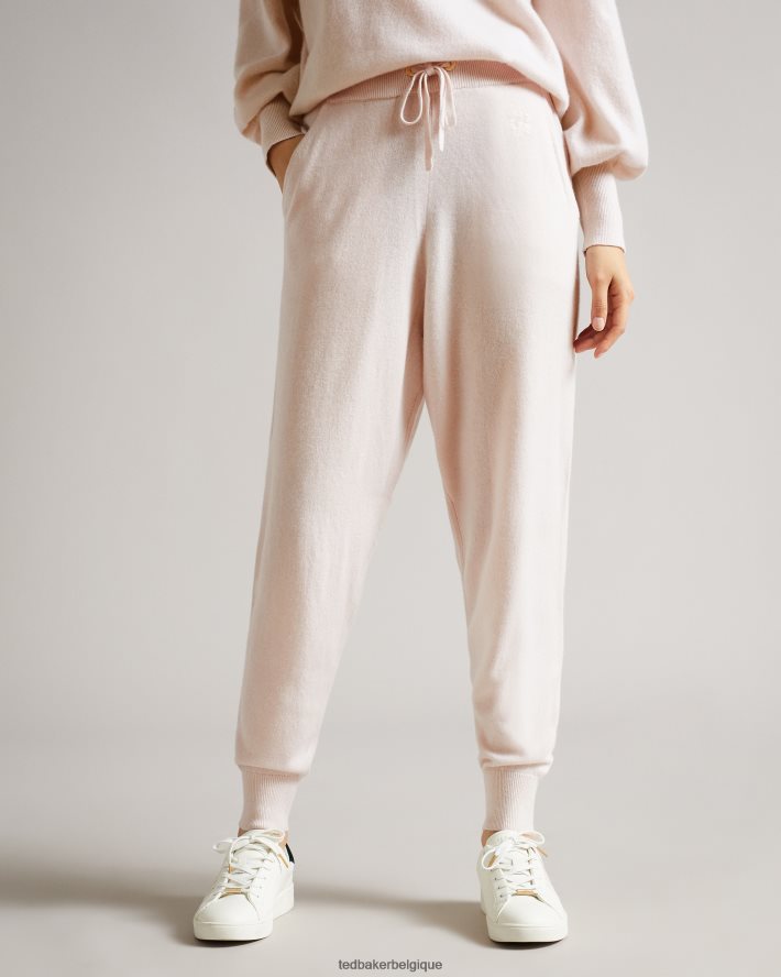 être Ted Baker femmes jogger leine en cachemire bio rose pâle FR8J42570 vêtements