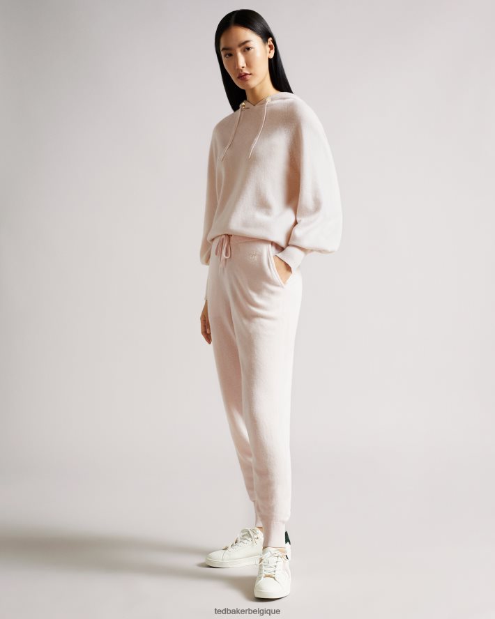 être Ted Baker femmes jogger leine en cachemire bio rose pâle FR8J42570 vêtements
