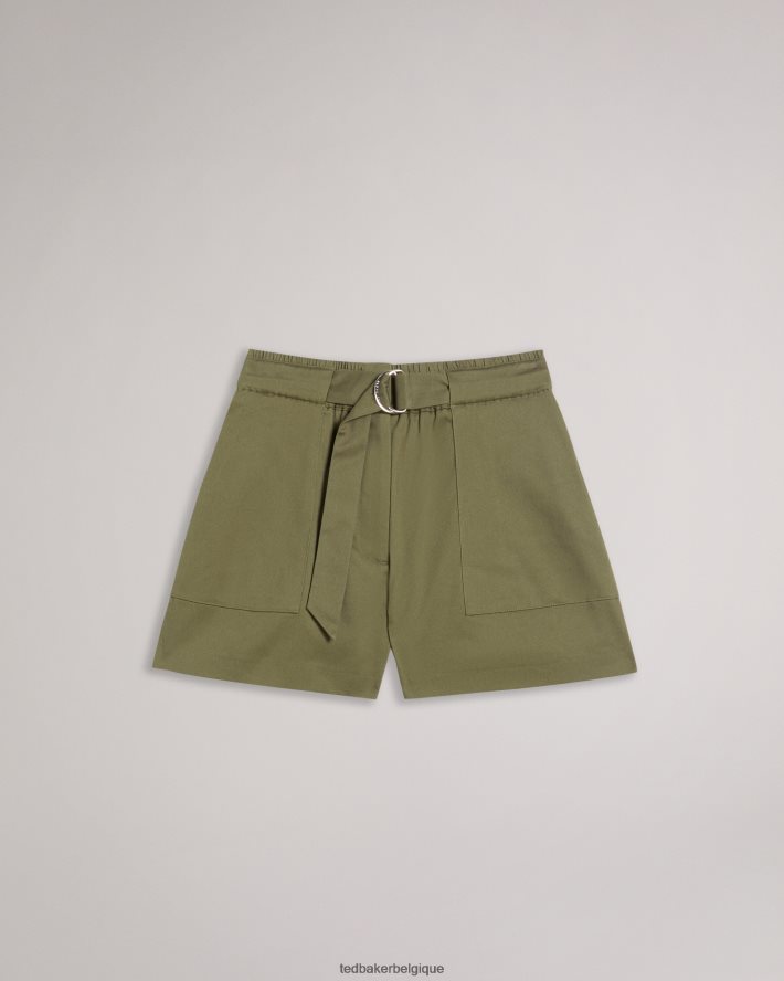être Ted Baker femmes ronniie - short avec anneau en D olive FR8J42595 vêtements