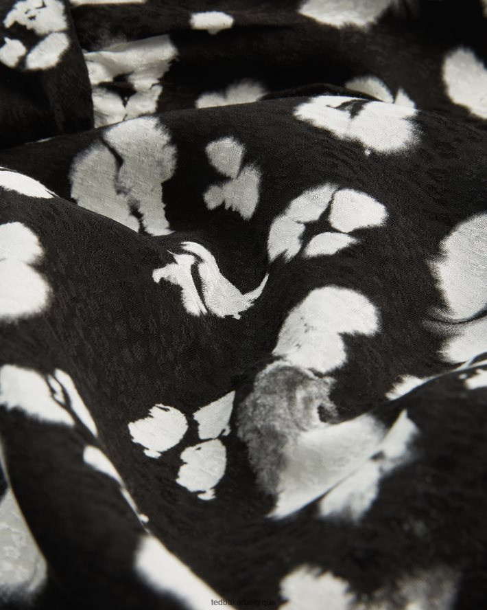 être Ted Baker femmes Wilmy - Robe longue à nœud lavallière noir FR8J42526 vêtements