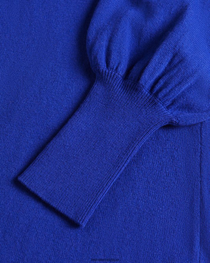 être Ted Baker femmes aavvaa - robe en maille avec détails froncés sur les côtés bleu brillant FR8J42582 vêtements