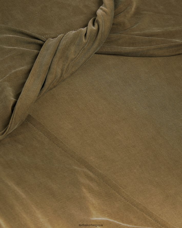 être Ted Baker femmes neivaeh - robe en jersey torsadée dans le dos vert foncé FR8J42636 vêtements