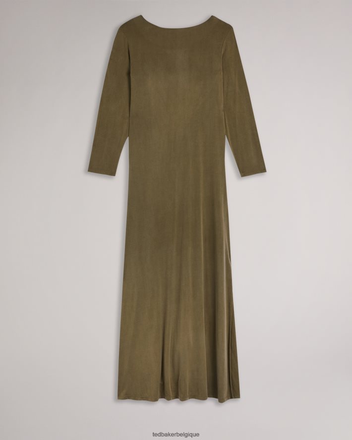 être Ted Baker femmes neivaeh - robe en jersey torsadée dans le dos vert foncé FR8J42636 vêtements