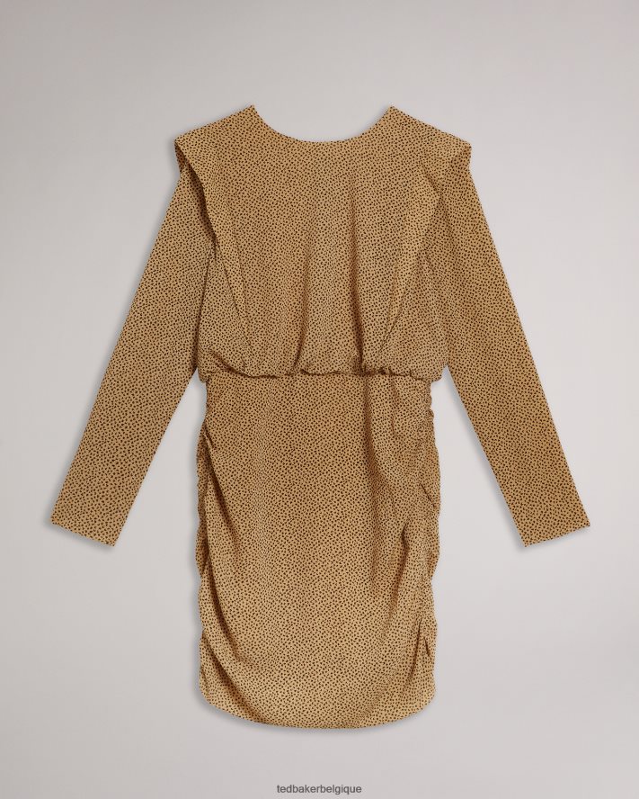 être Ted Baker femmes robe courte quinci avec détail sur les épaules noir FR8J42531 vêtements