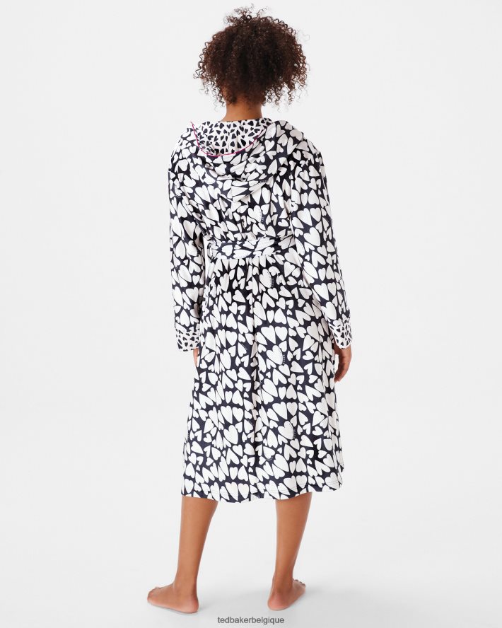 être Ted Baker femmes robe de chambre glamii coeur noir FR8J42623 vêtements