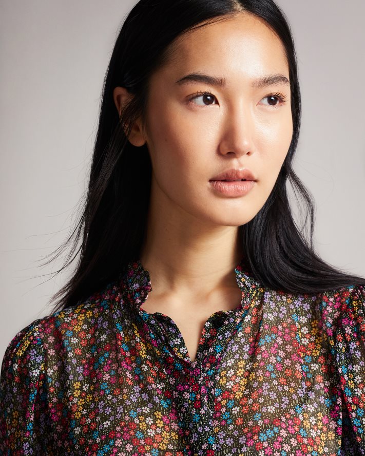 être Ted Baker femmes robe midi bevlia à taille basse noir FR8J42519 vêtements