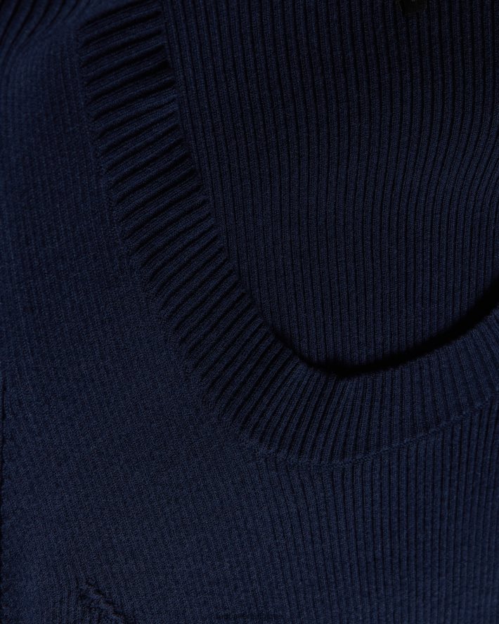 être Ted Baker femmes robe moulante à encolure dégagée Dollra bleu foncé FR8J42581 vêtements