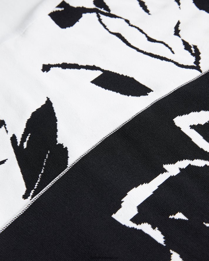 être Ted Baker femmes robe patineuse en jacquard savina blanc FR8J42505 vêtements