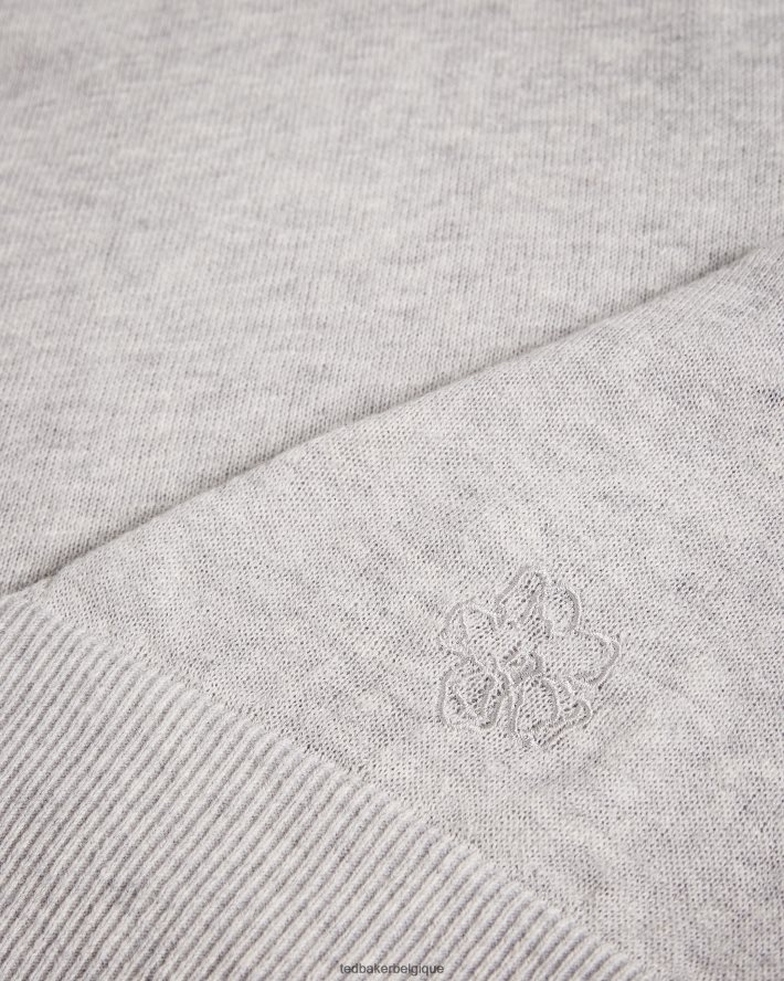 être Ted Baker femmes Nicci - Pull à détails de manches gris foncé FR8J42591 vêtements