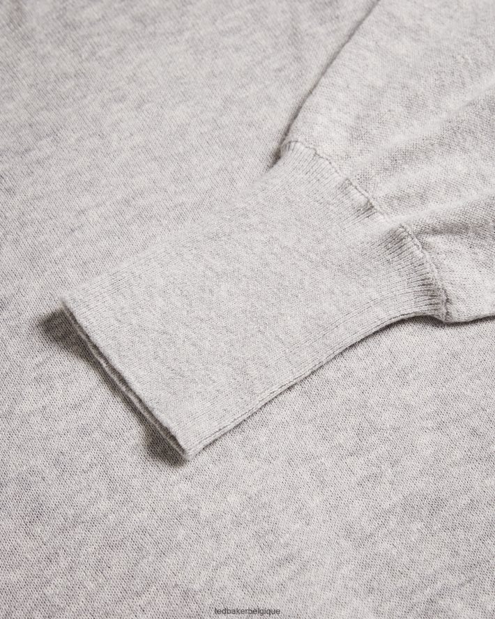 être Ted Baker femmes Nicci - Pull à détails de manches gris foncé FR8J42591 vêtements