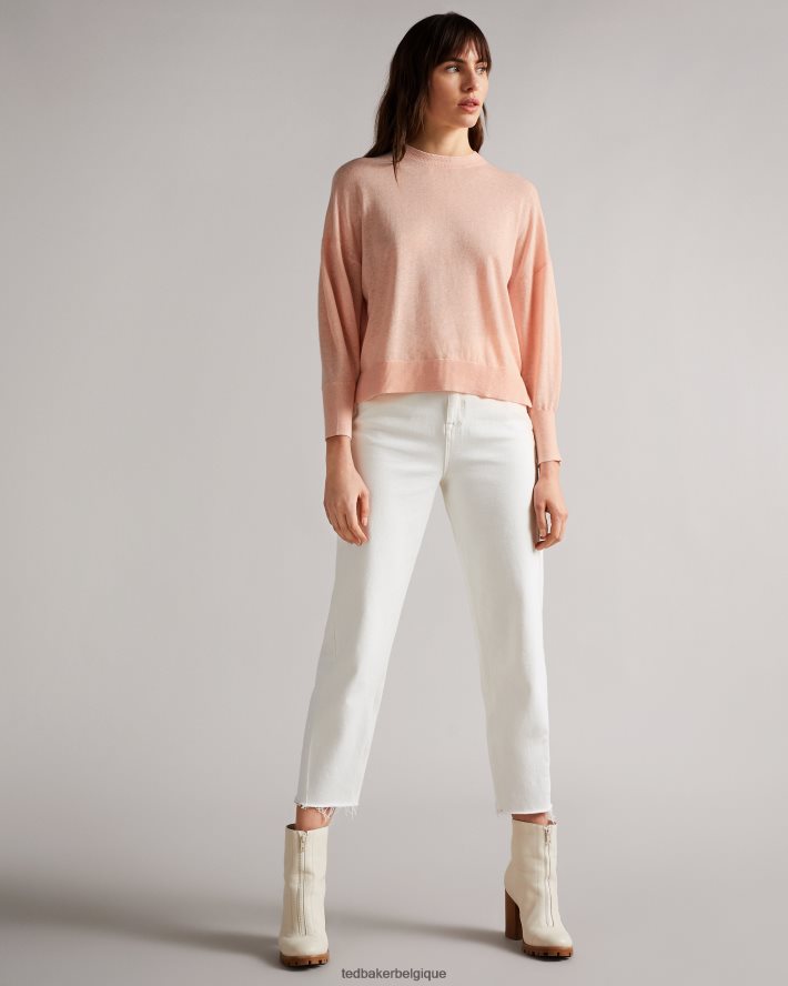 être Ted Baker femmes Nicci - Pull à détails de manches rose FR8J42617 vêtements