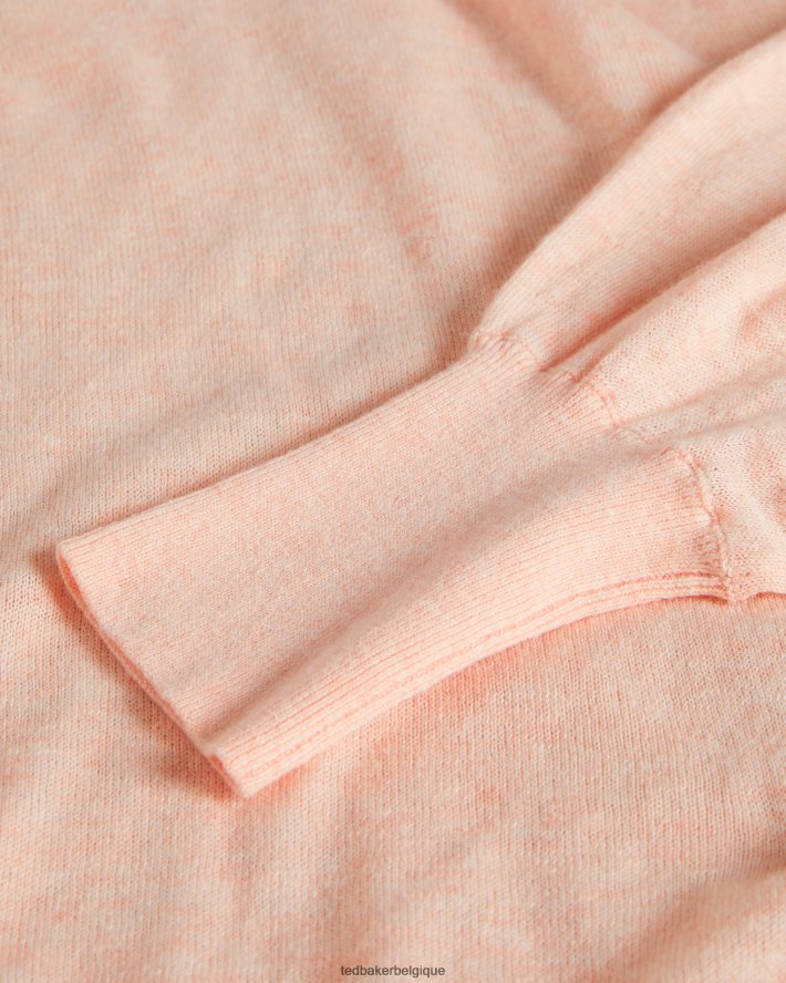 être Ted Baker femmes Nicci - Pull à détails de manches rose FR8J42617 vêtements