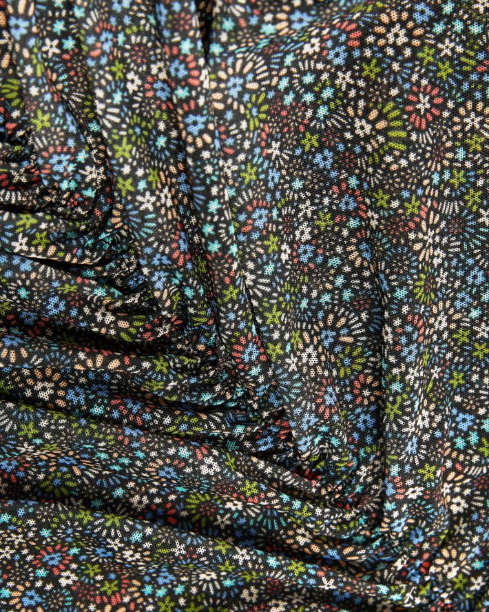 être Ted Baker femmes savannn - haut en jersey froncé sur le devant noir FR8J42575 vêtements