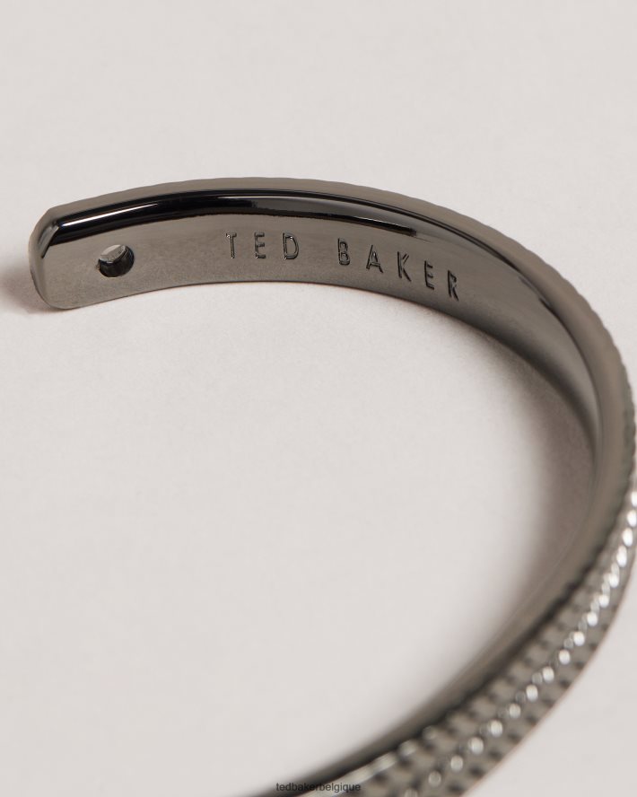 être Ted Baker Hommes bracelet jonc tissé en relief gymmy noir FR8J421941 accessoires