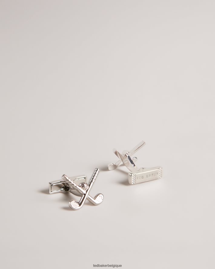 être Ted Baker Hommes boutons de manchette de golf golffy argent FR8J421980 accessoires