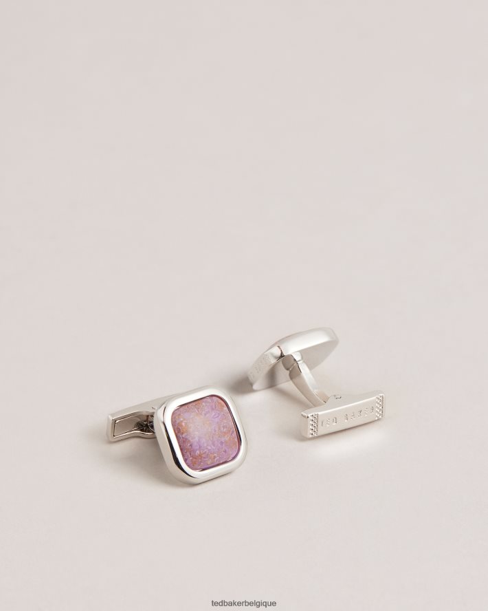 être Ted Baker Hommes boutons de manchette marbrés marbrés violet FR8J421934 accessoires