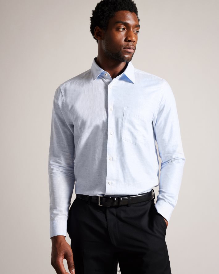 être Ted Baker Hommes ceinture en cuir gravé harvii noir FR8J421966 accessoires