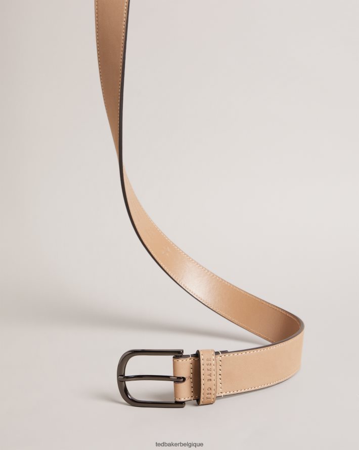 être Ted Baker Hommes ceinture en cuir grisham brun FR8J421832 accessoires