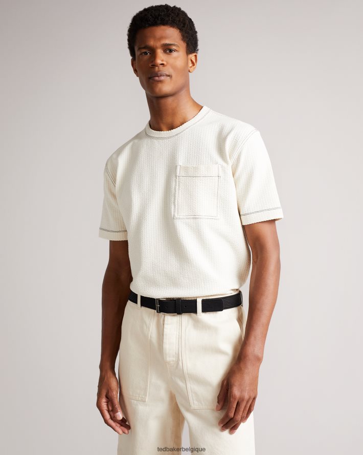 être Ted Baker Hommes ceinture en velours côtelé noir FR8J422072 accessoires