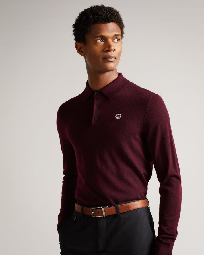 être Ted Baker Hommes ceinture réversible en cuir karmer bronzer FR8J421842 accessoires