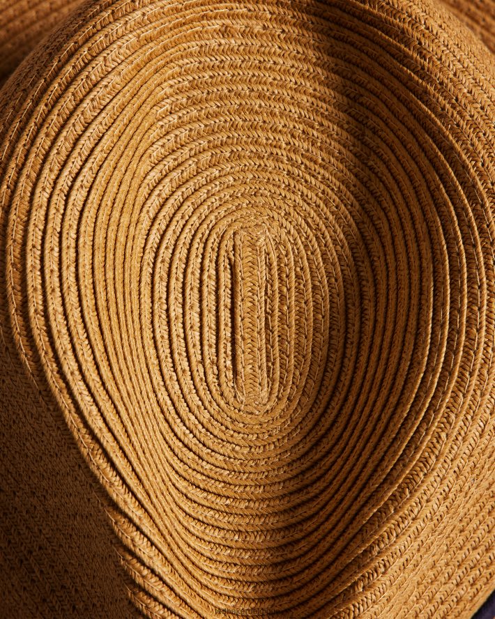 être Ted Baker Hommes chapeau de paille Hurrca bronzer FR8J421837 accessoires