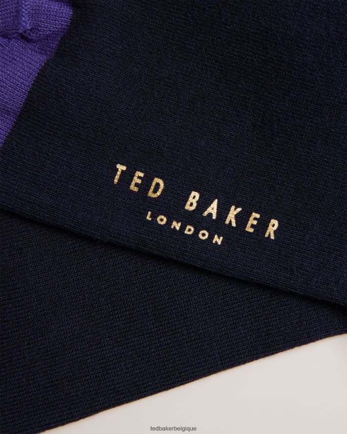 être Ted Baker Hommes chaussette classique unie bleu FR8J421928 accessoires