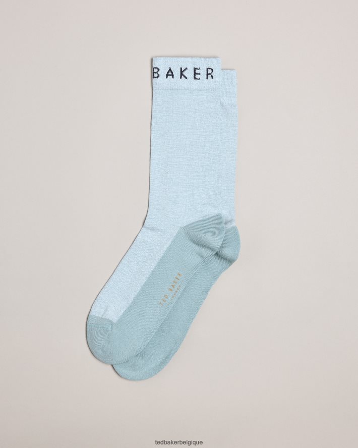 être Ted Baker Hommes chaussettes en fil torsadé twistsk bleu FR8J421977 accessoires