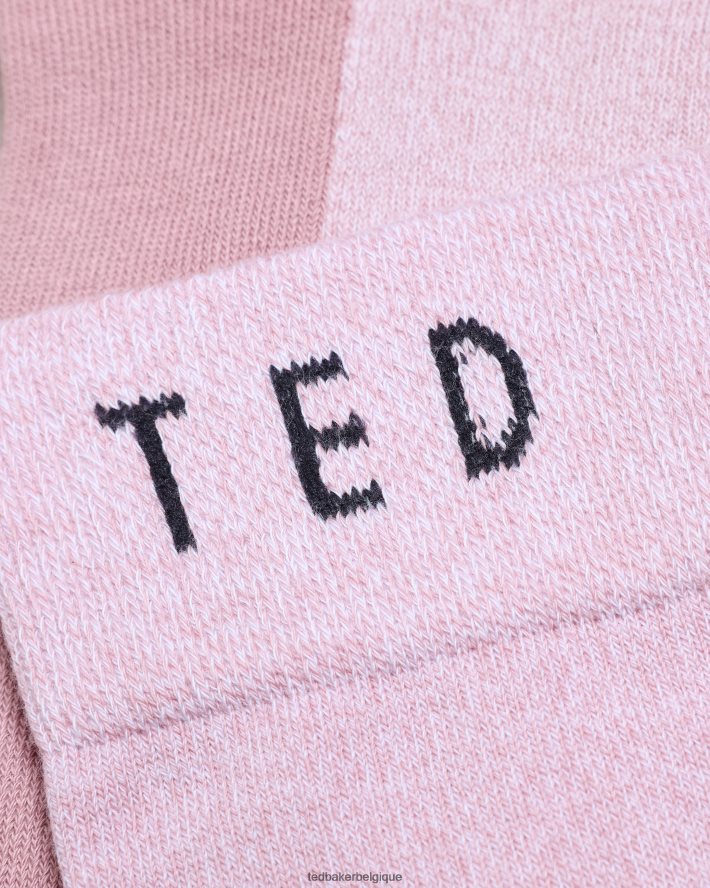 être Ted Baker Hommes chaussettes en fil torsadé twistsk rose FR8J421914 accessoires