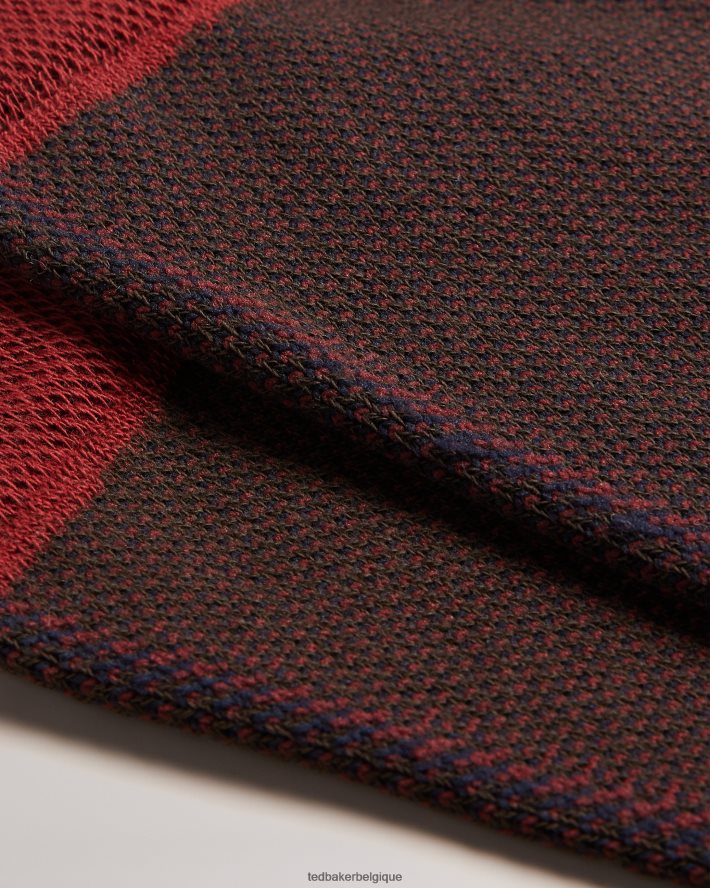 être Ted Baker Hommes chaussettes semi-unis tedtext orange FR8J421997 accessoires