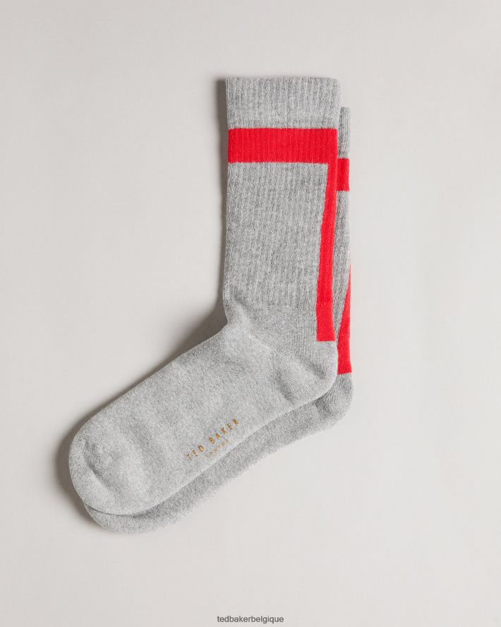 être Ted Baker Hommes teesok t placement chaussettes gris FR8J422069 accessoires
