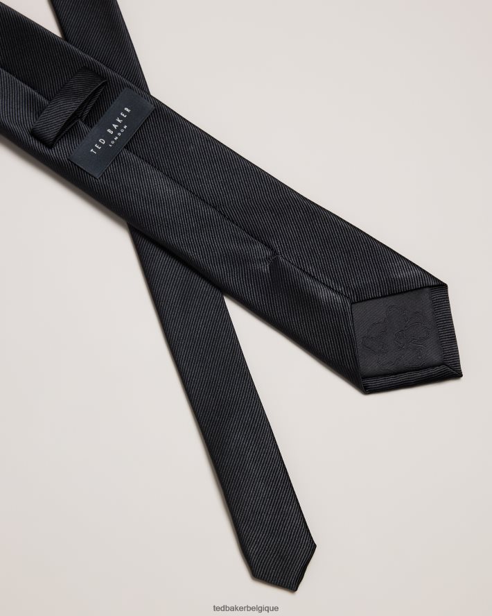 être Ted Baker Hommes cravate en soie ottomane Moorez noir FR8J421884 accessoires