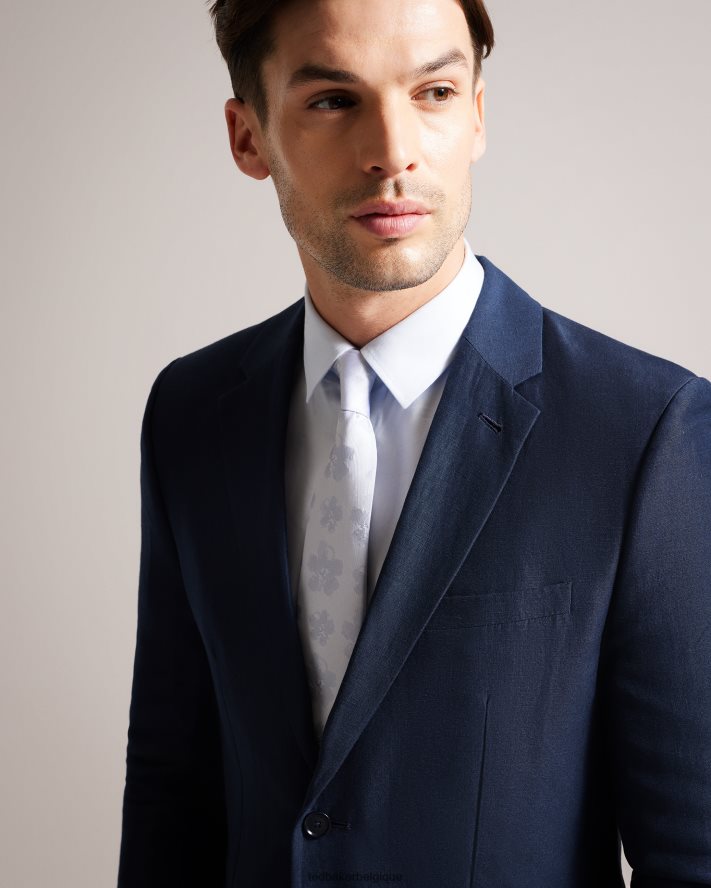 être Ted Baker Hommes cravate jacquard berel magnolia bleu FR8J422045 accessoires