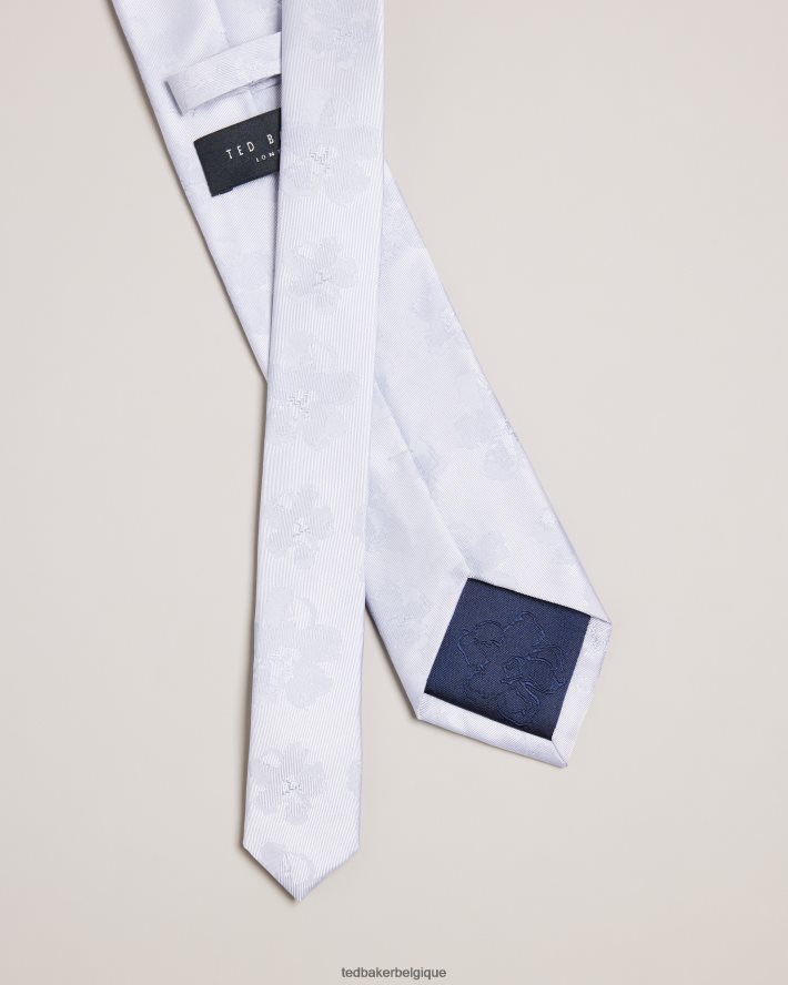 être Ted Baker Hommes cravate jacquard berel magnolia bleu FR8J422045 accessoires