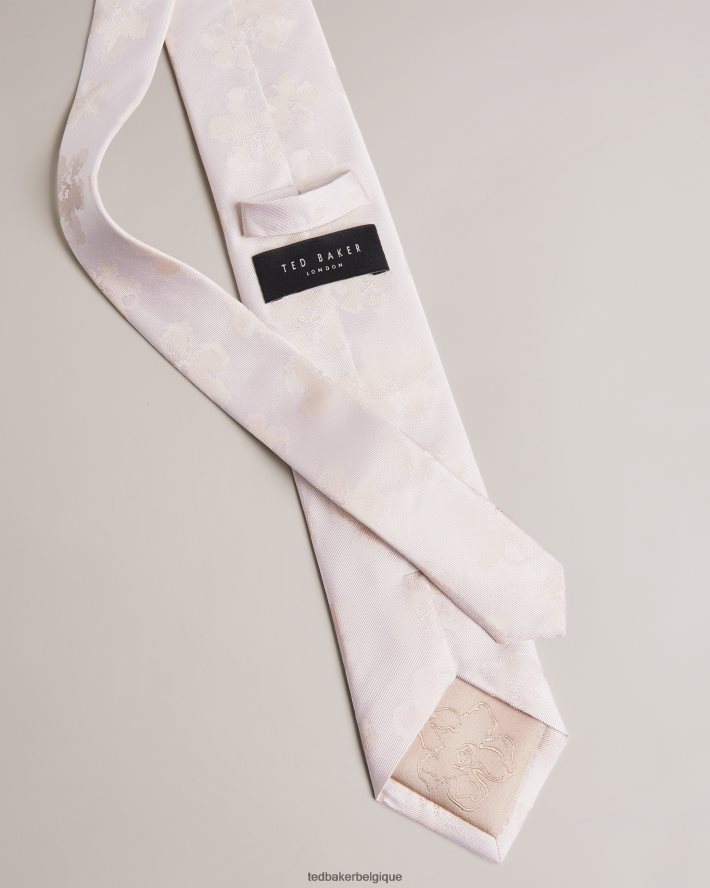 être Ted Baker Hommes cravate jacquard berel magnolia crème FR8J421921 accessoires