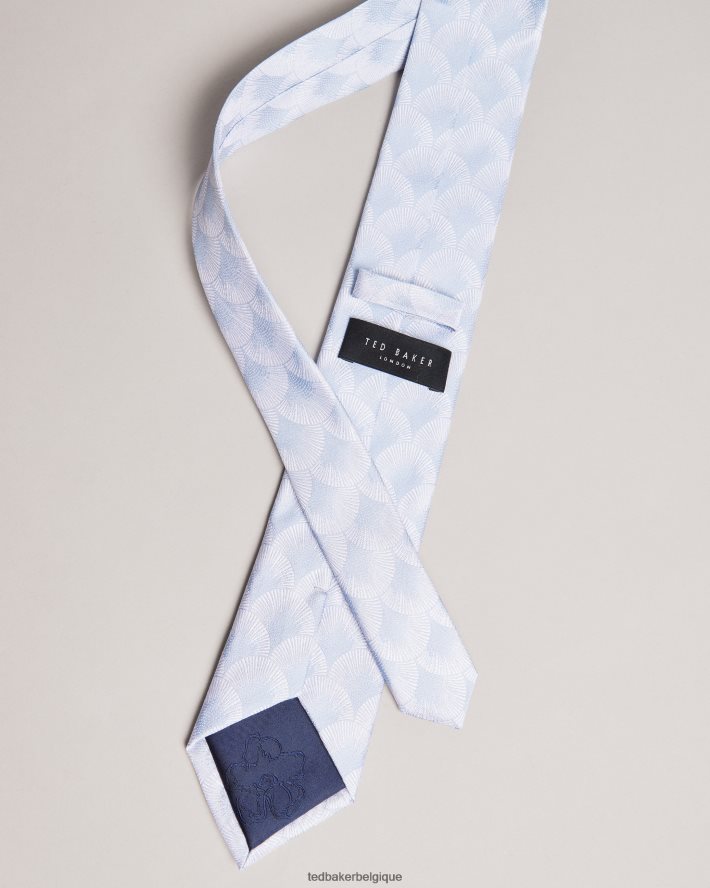 être Ted Baker Hommes cravate jacquard éventail Herro bleu FR8J421877 accessoires