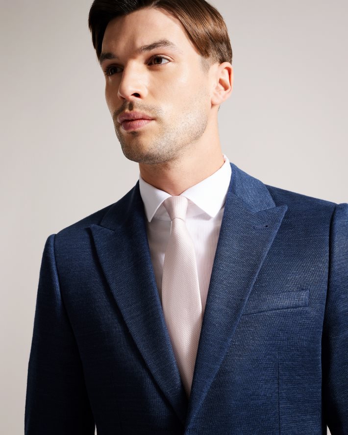 être Ted Baker Hommes cravate texturée Phillo rose sombre FR8J421960 accessoires