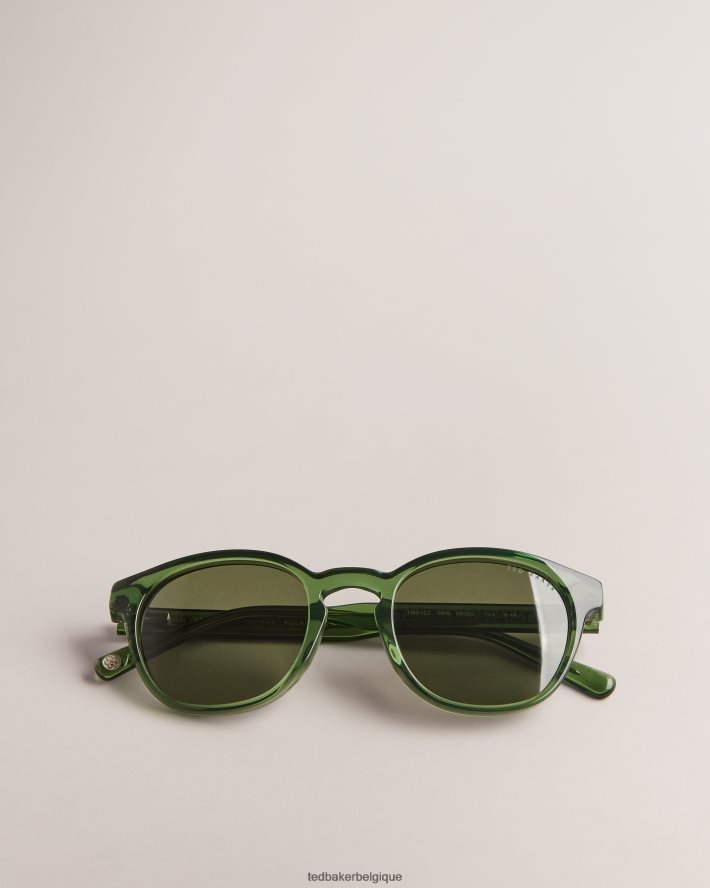être Ted Baker Hommes lunettes de soleil monochromes classiques granavi vert FR8J421936 accessoires