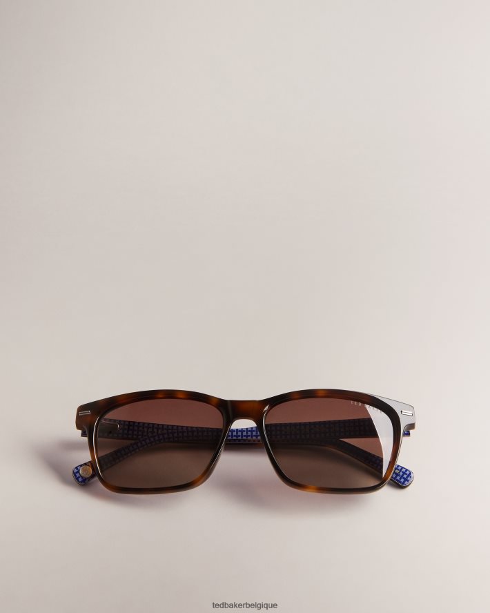 être Ted Baker Hommes lunettes de soleil à monture carrée écaille de tortue FR8J422049 accessoires