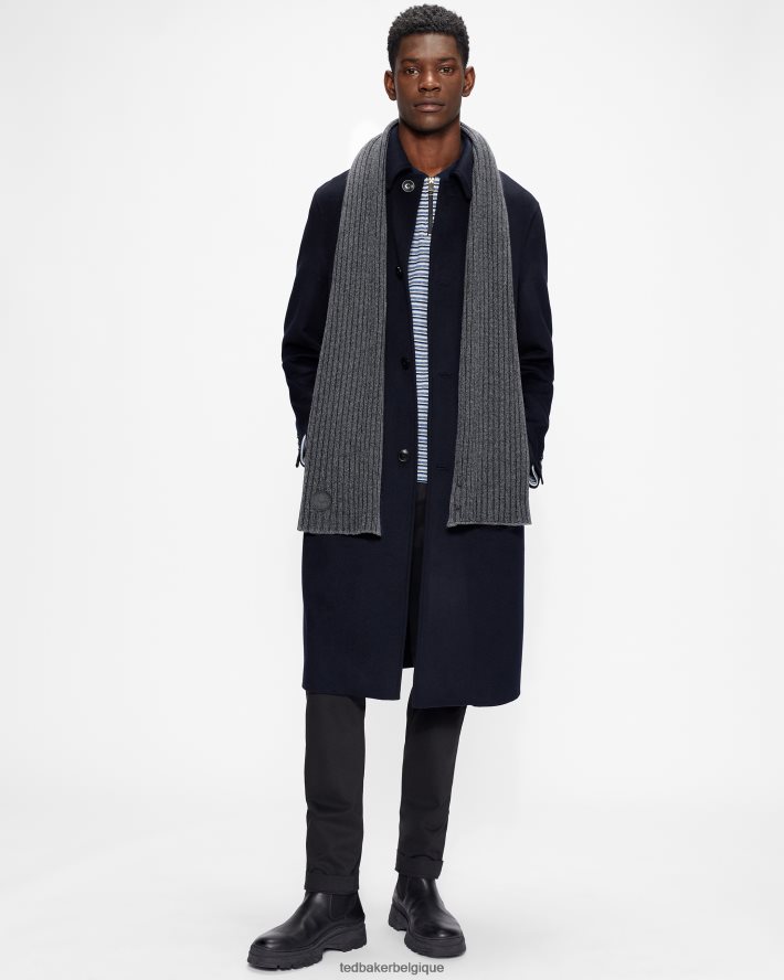 être Ted Baker Hommes écharpe en point de cardigan camen gris FR8J422028 accessoires