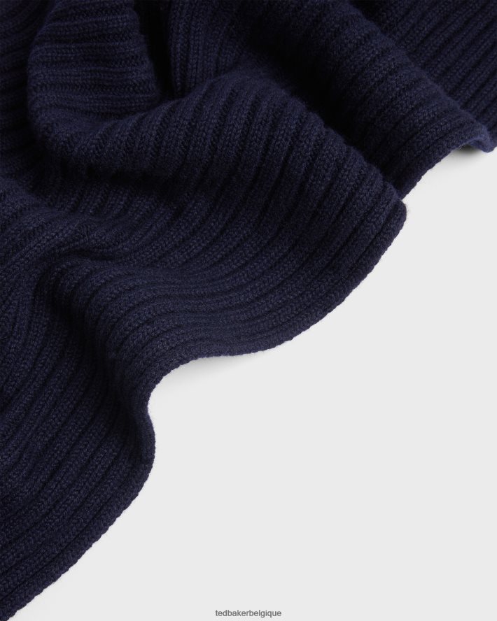 être Ted Baker Hommes écharpe en point de cardigan camen marine FR8J422082 accessoires