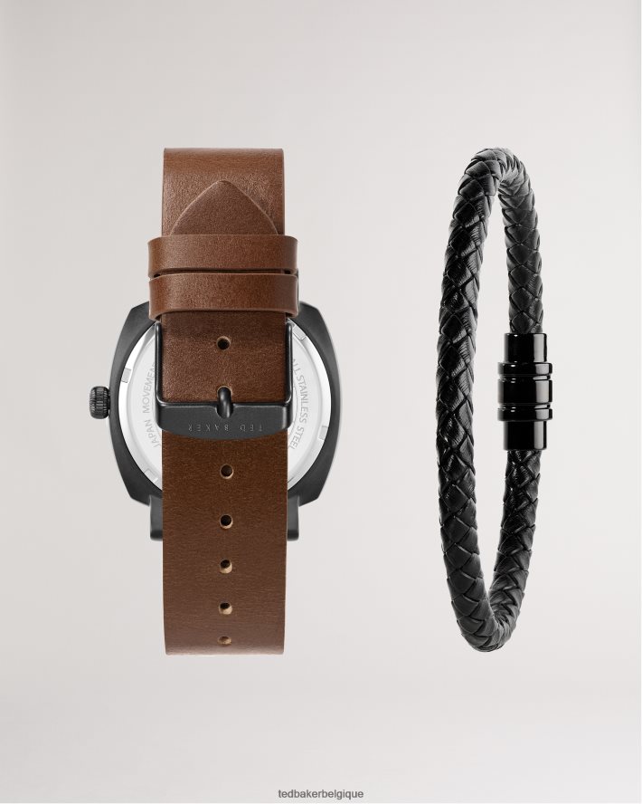 être Ted Baker Hommes coffret cadeau montre et bracelet Butch brun FR8J421956 accessoires