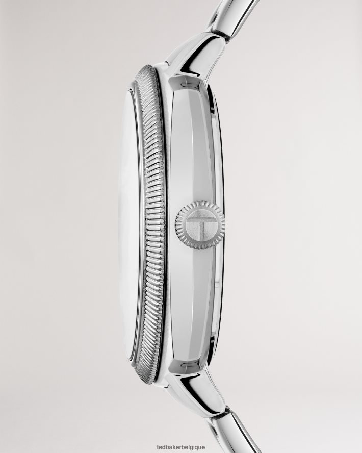 être Ted Baker Hommes montre bracelet en acier inoxydable d'un litre argent FR8J421945 accessoires